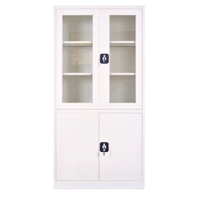 Lemari Arsip New Youri with Glass Door Metal