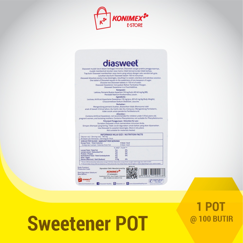 Sweetener Basic Pot 2