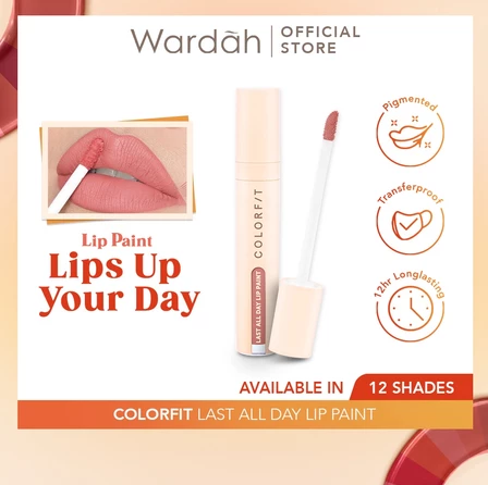 Paragon Technology and Innovation Wardah Colorfit Last All Day Lip Paint 09 Timeless Rose