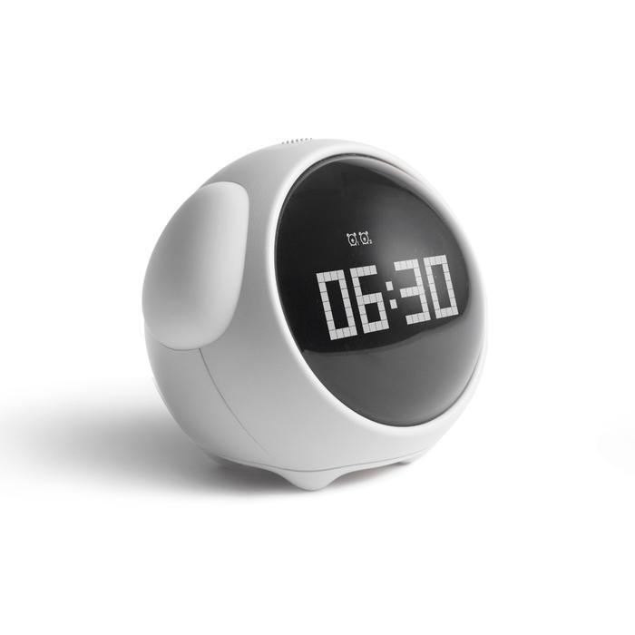 Vinero Digie Alarm Clock Pixel Lamp Multifunction Interactive Emoji Digie White