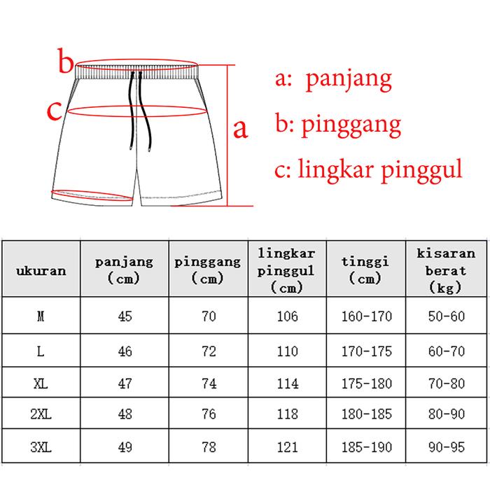  KAMB Celana Pendek Pria Olahraga