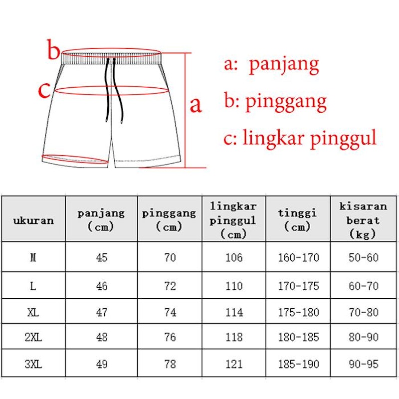 KAMB Celana Pendek Pria Olahraga 5