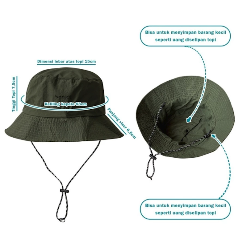 ELFS Active Topi Rimba Packable 3