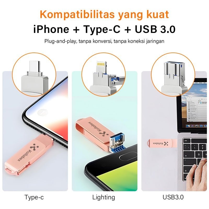 Kollabex Flash Drive For iPhone 512GB 3
