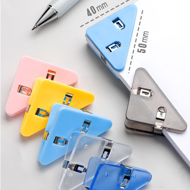  Klip Sudut Kertas Segitiga Warna Warni