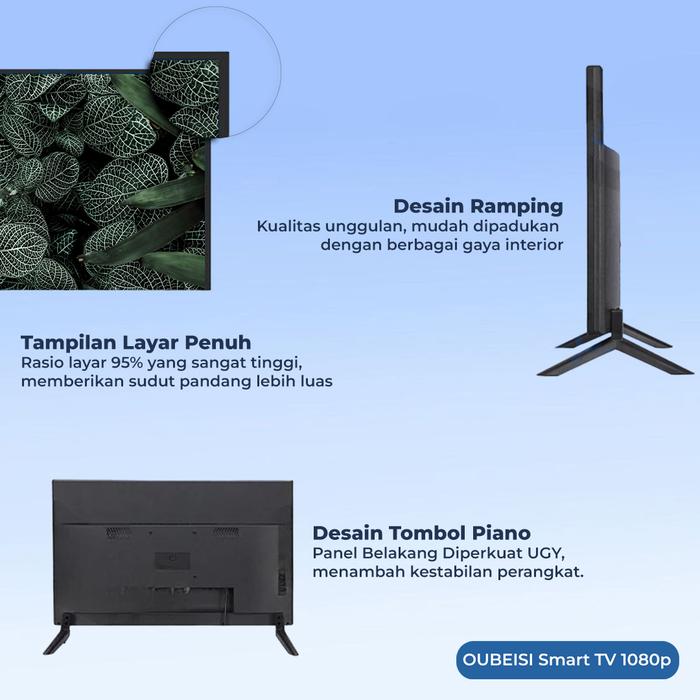 OUBEISI MAJU BERSAMA OUBEISI TV Smart TV LED Digital  43 Inch