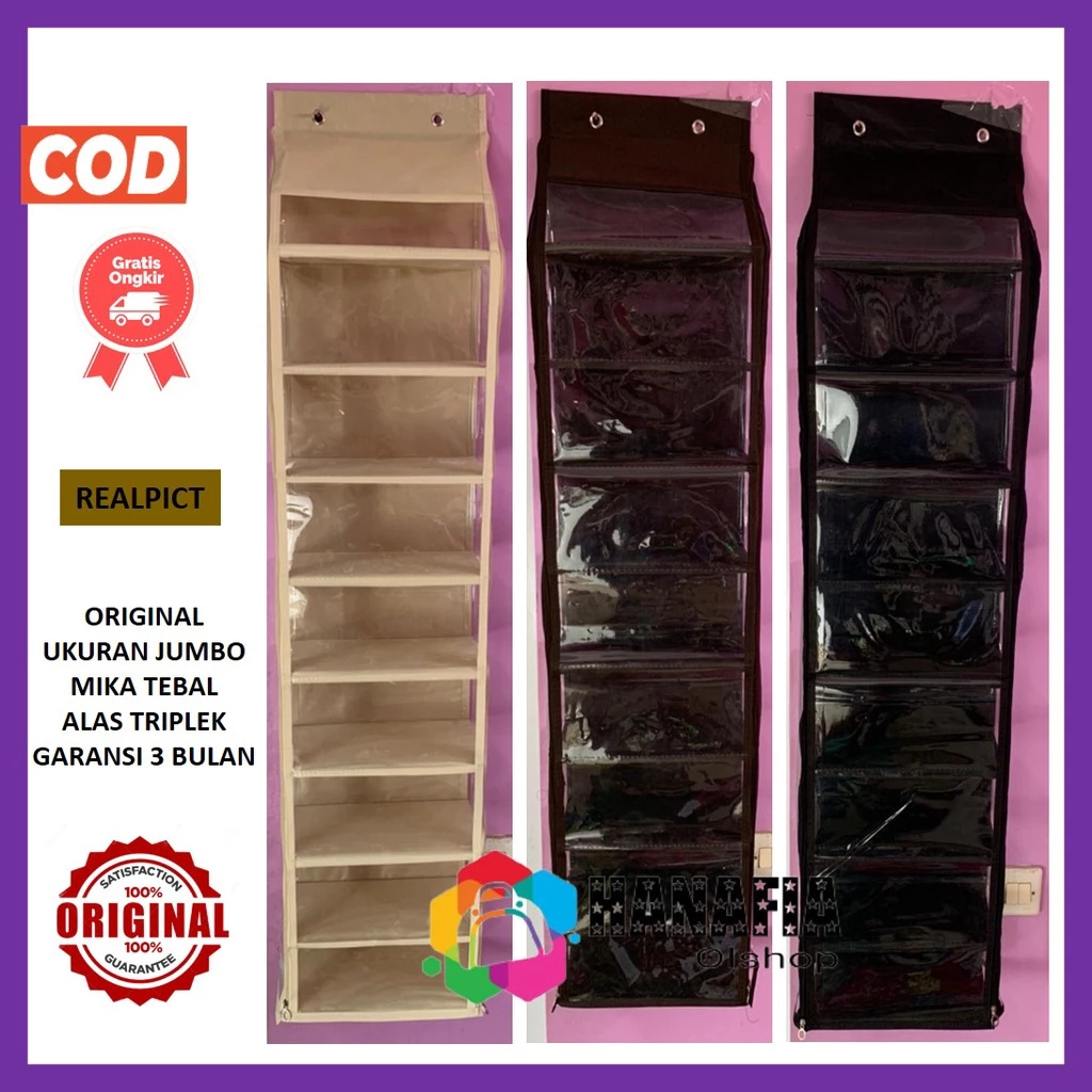  Rak Sepatu Gantung Polos Jumbo