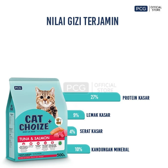 Perfect Companion Indonesia Cat Choize Plus Adult Cat Food Tuna & Salmon 1,2 kg