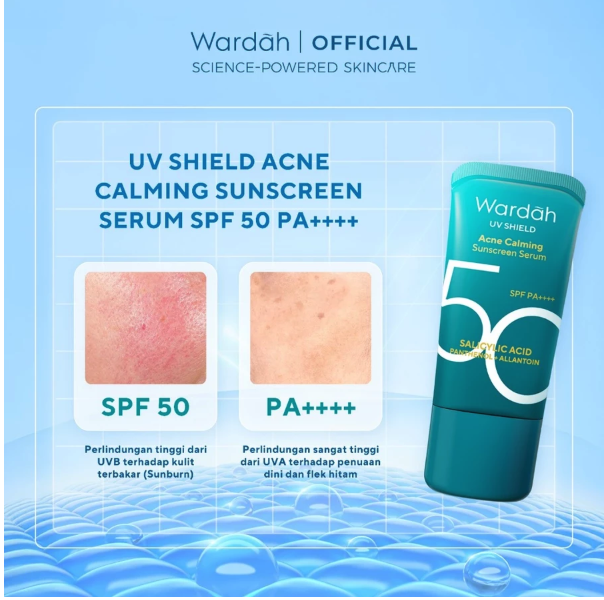 Paragon Technology and Innovation Wardah UV Shield Acne Calming Sunscreen Serum SPF 50 PA++++