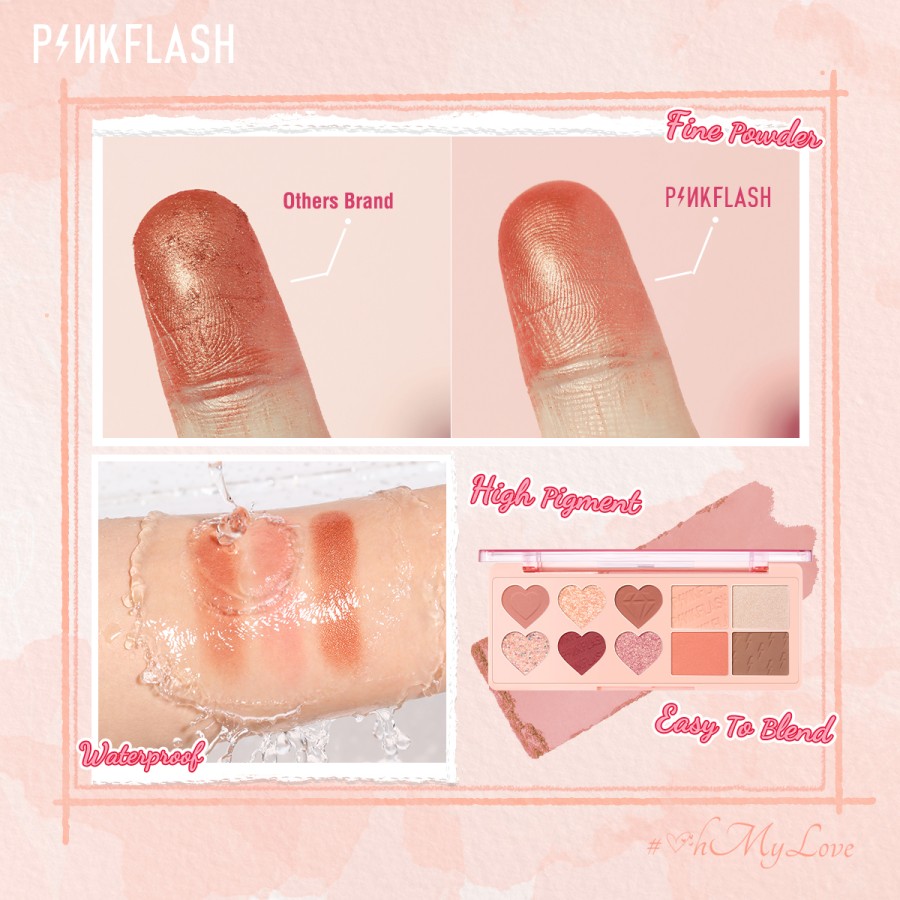 OhMyLove 4 in 1 Multiple Face Palette Eyeshadow - Mandarin Latte 4