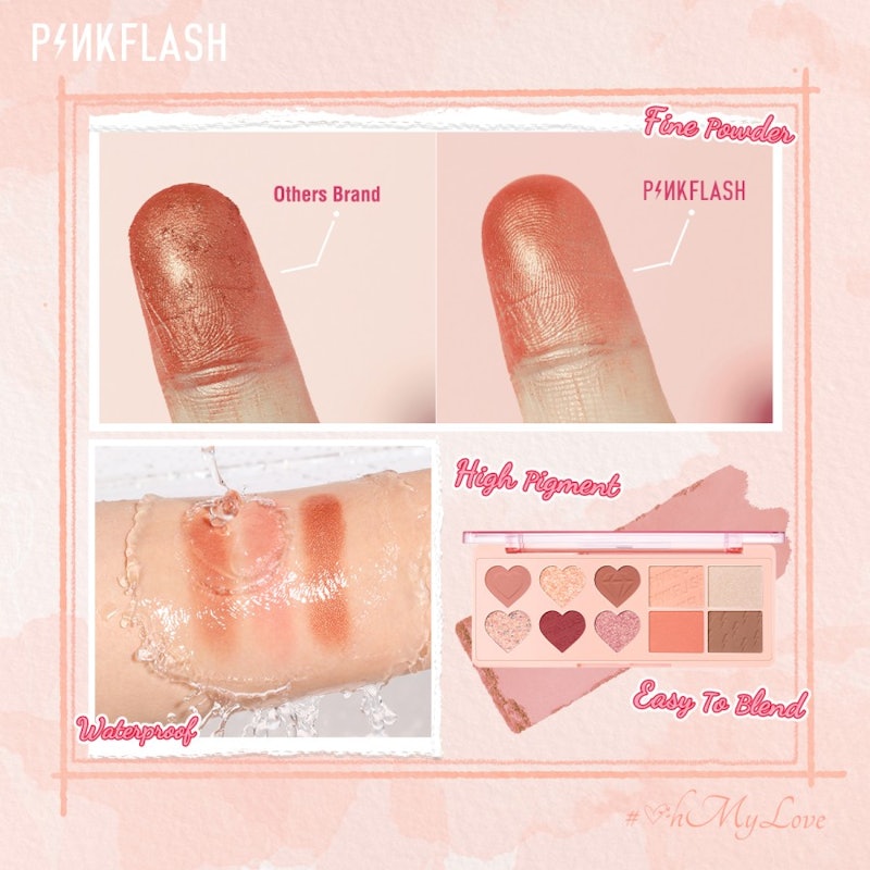 OhMyLove 4 in 1 Multiple Face Palette Eyeshadow - Mandarin Latte 4