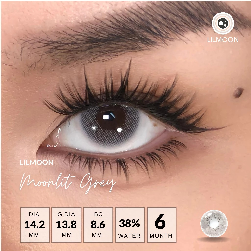  Lilmoon Softlens -8.00 Moonlit Grey