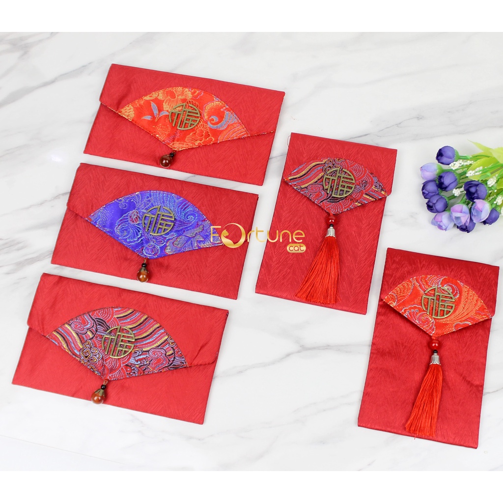 Angpao Imlek 2024 Kain Kipas Fu 4
