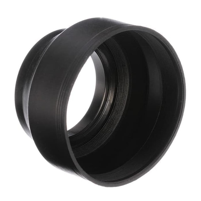 Universal Silicone Rubber Lens Hood 62mm Collapsible