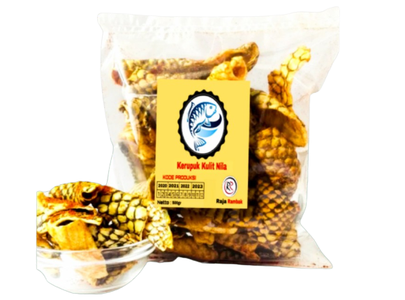 Kerupuk Kulit Ikan Nila Mentah