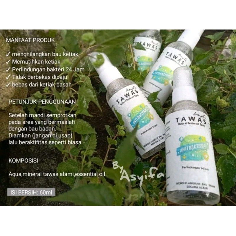  Asyifa Tawas Natural Deodorant Spray