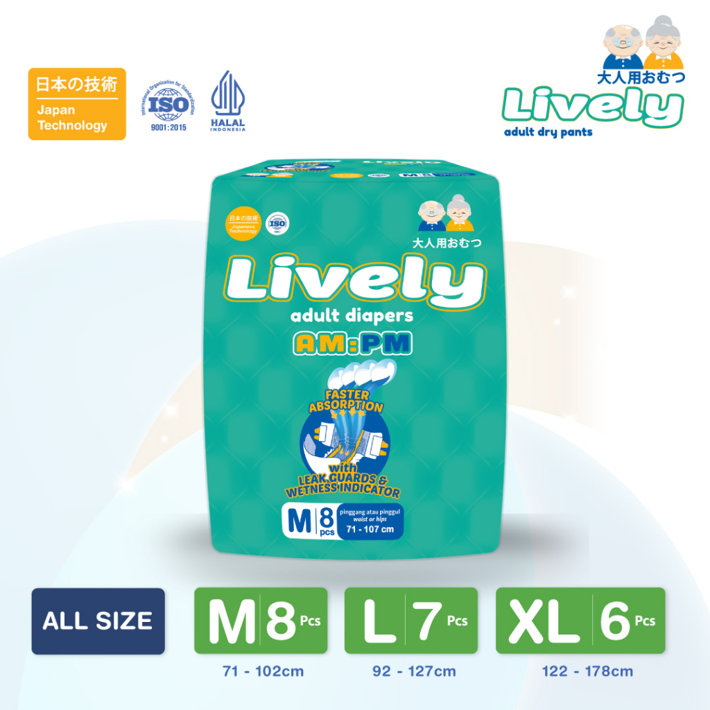 Aman Indah Makmur Lively Day Night Adult Diapers