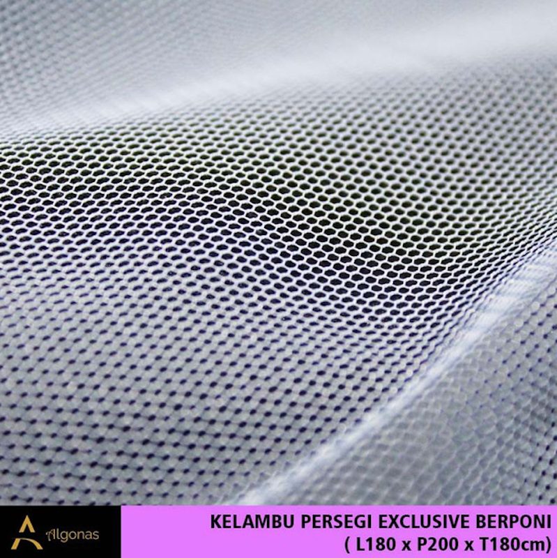 Kelambu Tidur Persegi Exclusive Dengan Poni 4