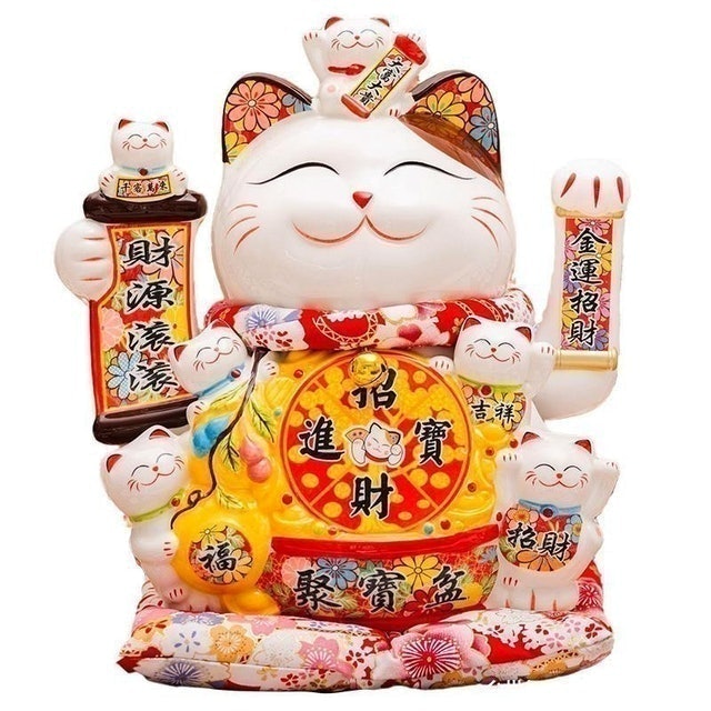 Maneki Neko Besar Tangan Goyang 