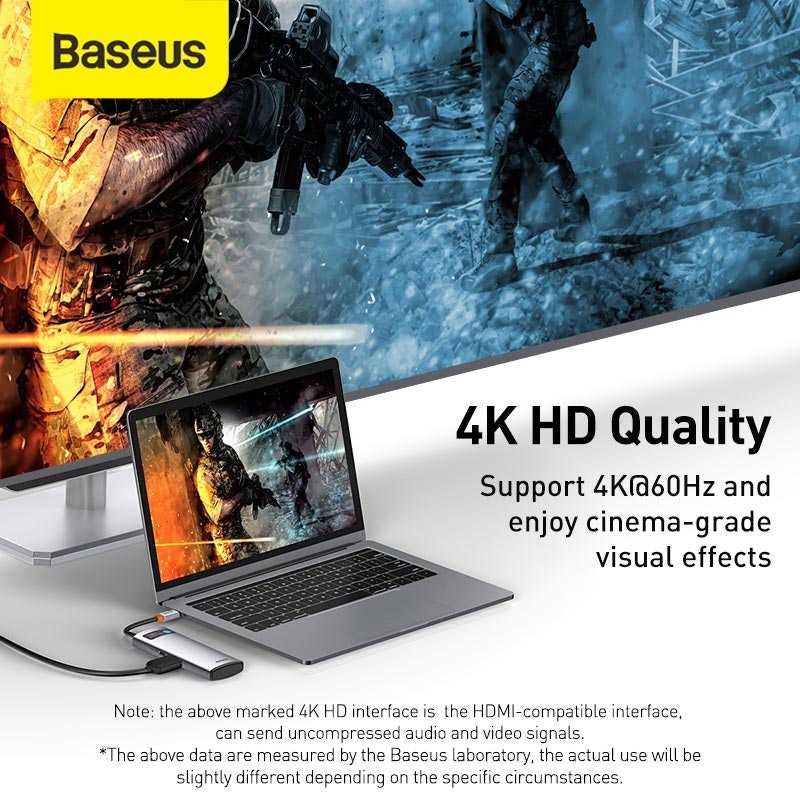 Baseus USB Type C Hub to HDMI 4K 3.0 PD Fast Charging 4