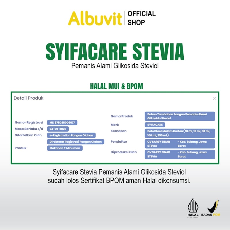 Syifacare Stevia Sweetener 3