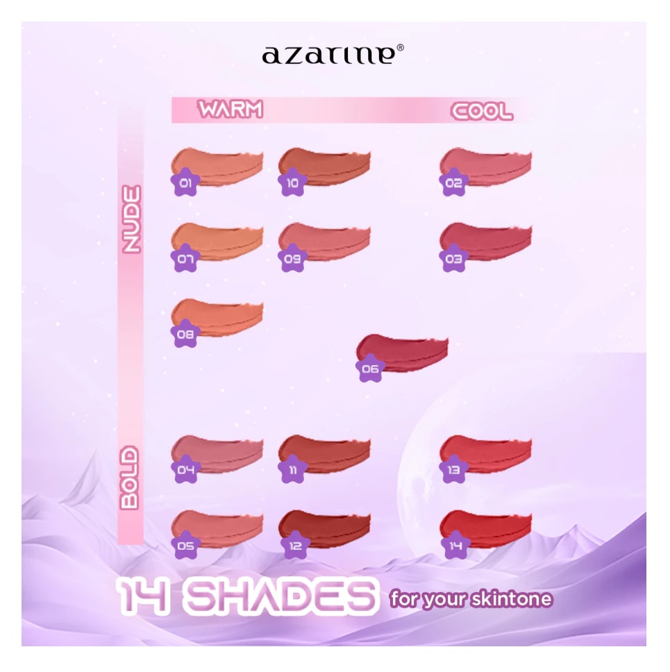 Wahana Kosmetika Indonesia Azarine® Stunning Mattelite Ombre Kit Sandy Coco (08&11)