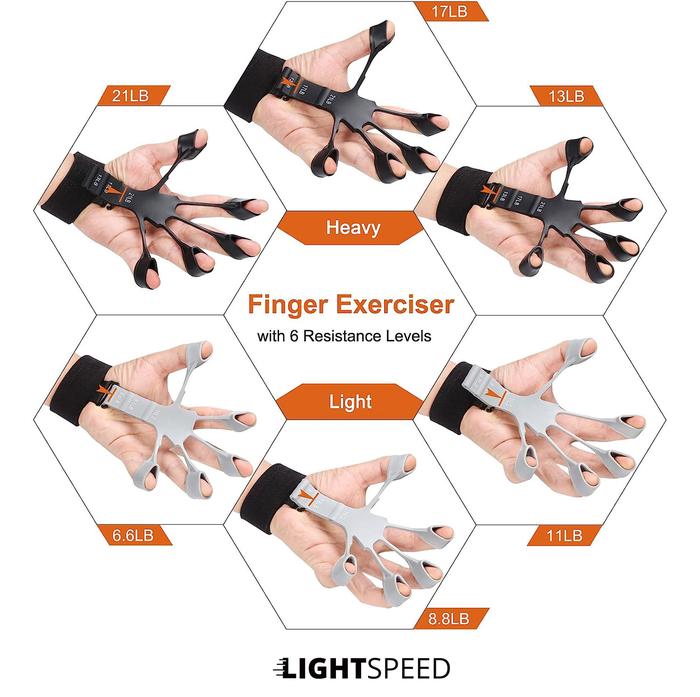 Lightspeed Finger Trainer Hitam