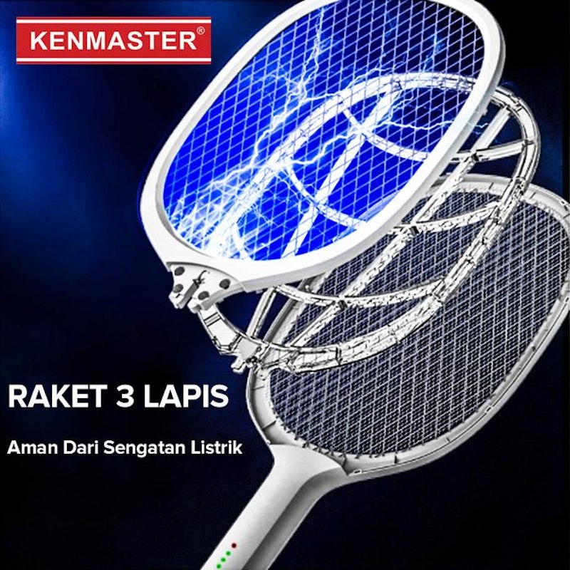 Raket Nyamuk Lampu LED + UV 2