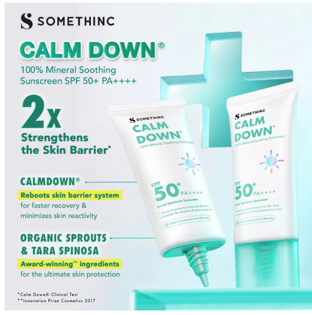 Royal Pesona Indonesia SOMETHINC Calm Down 100% Mineral Soothing Sunscreen SPF 50+ PA++++