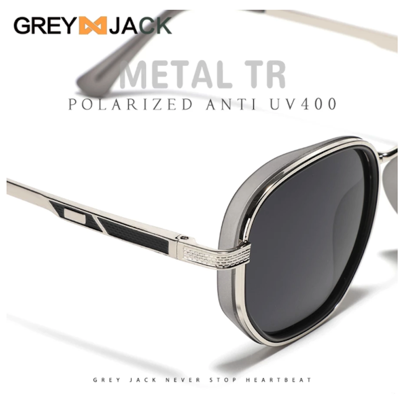 Grey Jack Retro Sunglasses Polarized Anti UV400 3
