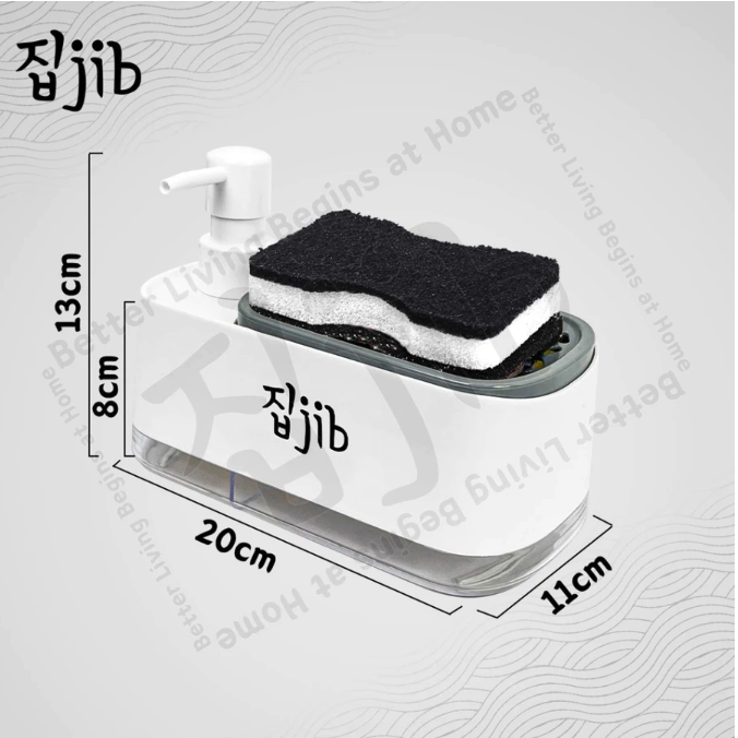 JIB Indonesia JIB 2 in 1 Soap Dispenser Free Spons