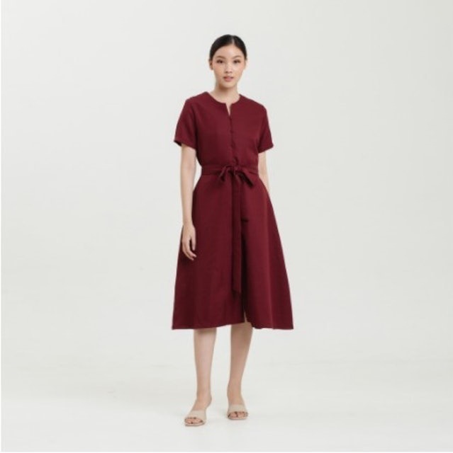 Cloth Inc  Shea Front Button Shirt Dress