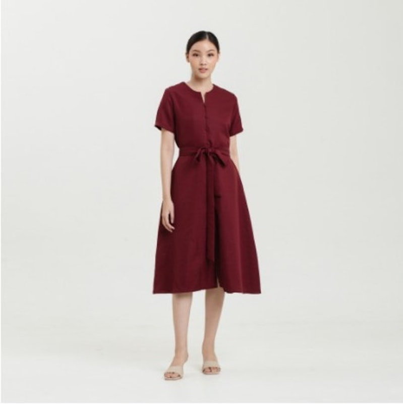 Shea Front Button Shirt Dress 2
