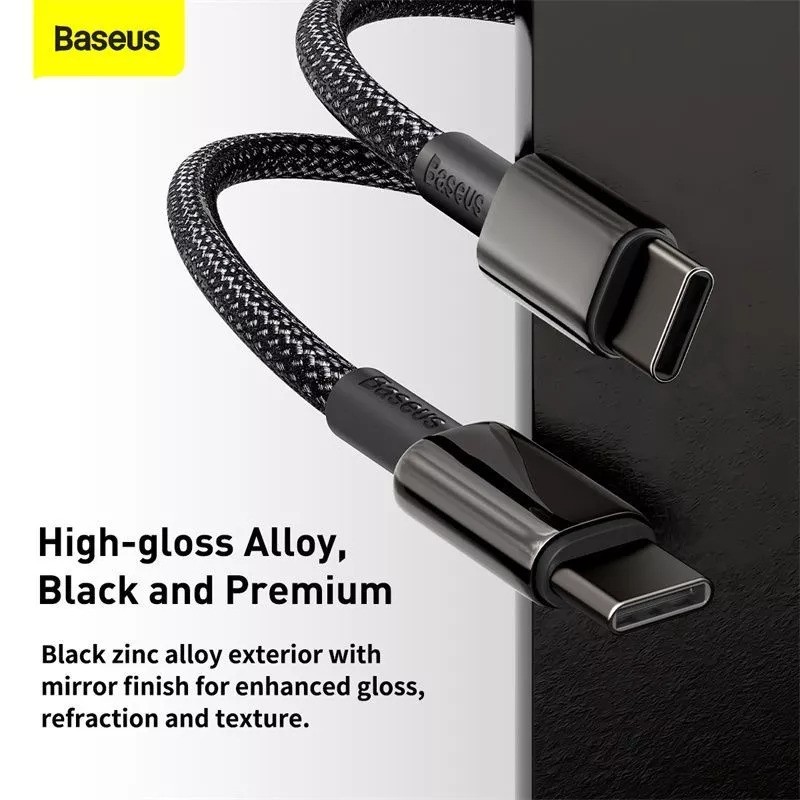 Baseus Tungsten Gold Fast Charging Data Cable Type-C to Type-C