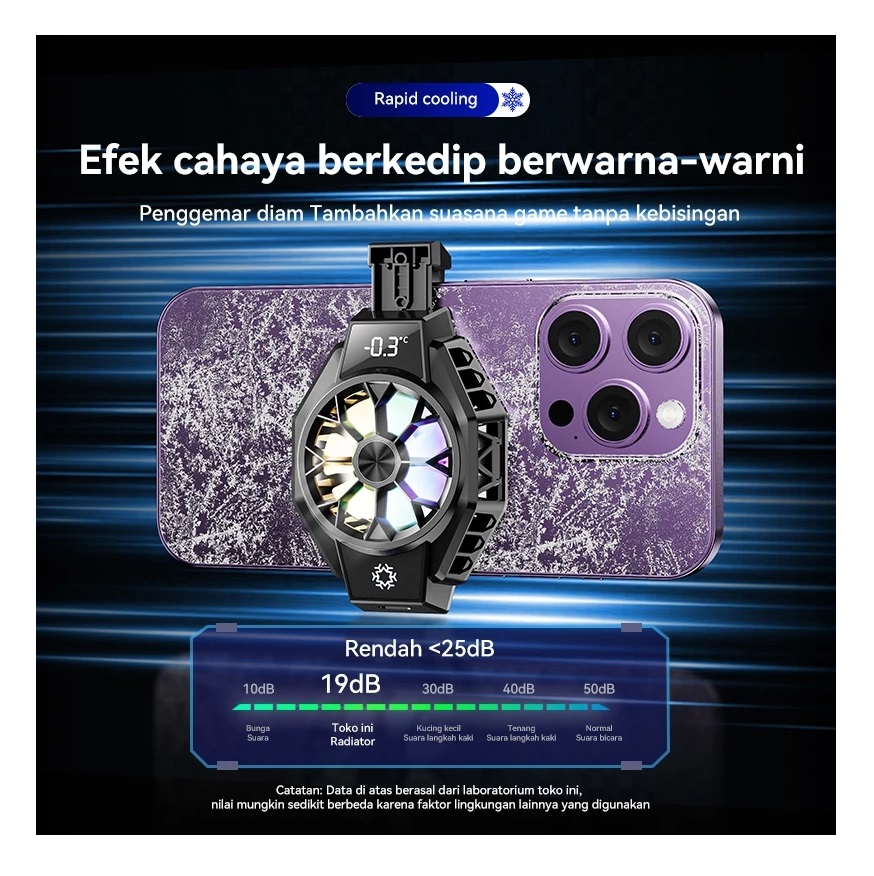  BASIKE Funcooler HP tipe klip X9