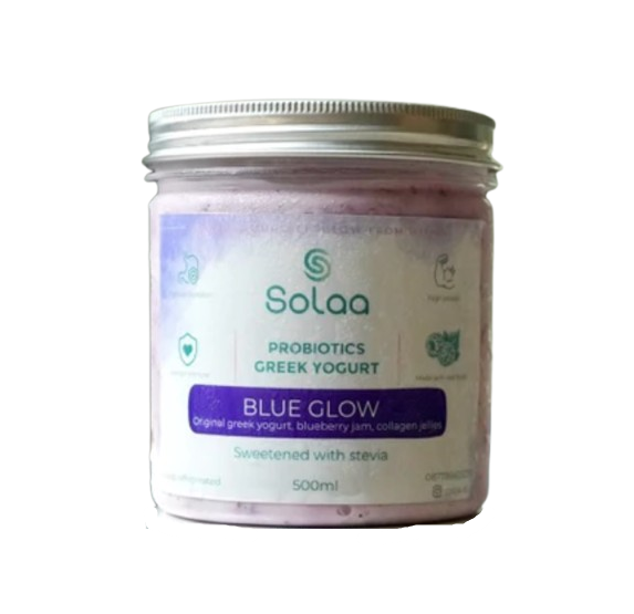 Solaa Probiotics Greek Yogurt Blue Glow