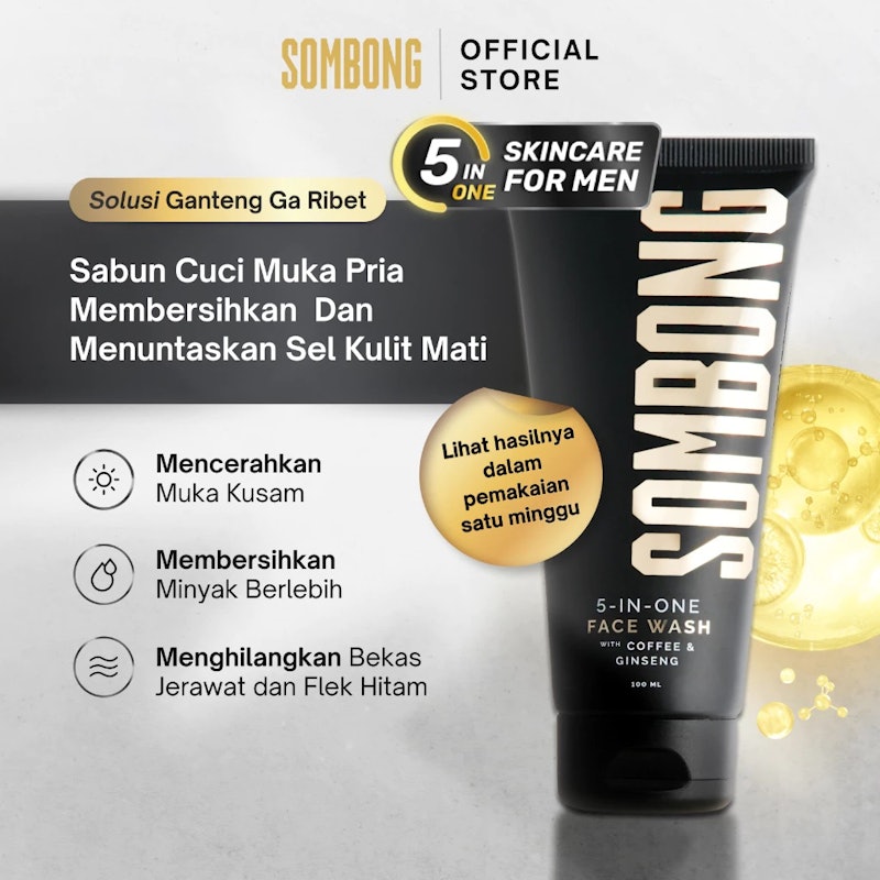 SOMBONG 5-in-1 Face Wash with Coffee & Ginseng 2