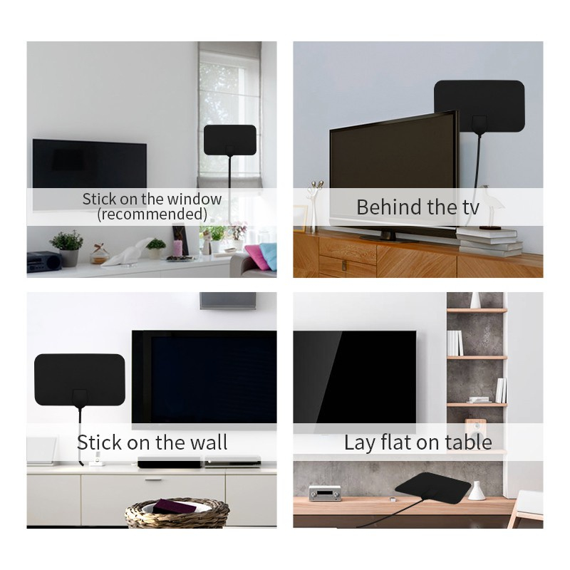 Glisse Indonesia Asia Weyon Antena Ultra-tipis Penguat Sinyal TV Digital Dalam Ruangan