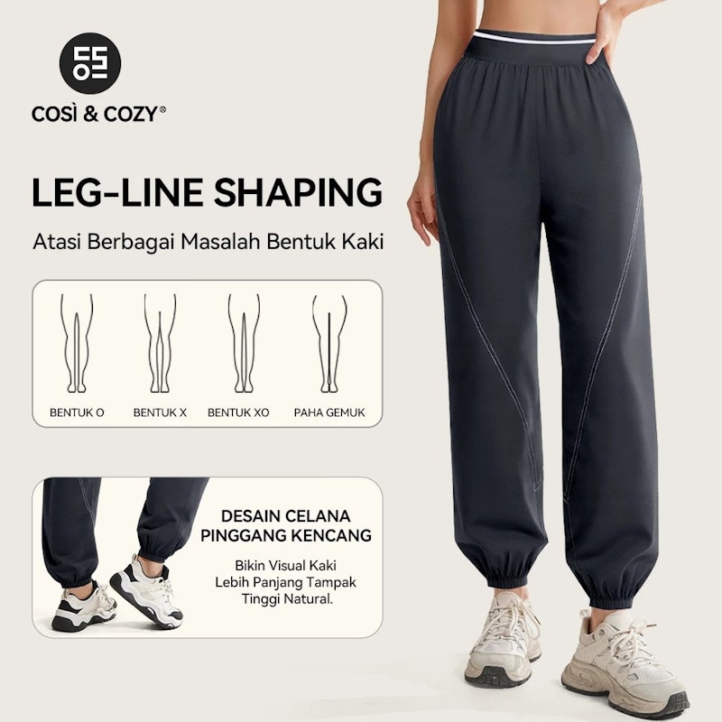 COSÌ & COZY® Celana Olahraga Kasual Jogger 4