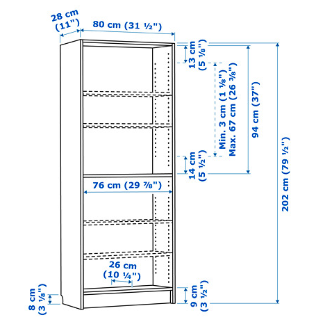 Inter IKEA Systems B.V. IKEA BILLY Bookcase 005.220.47