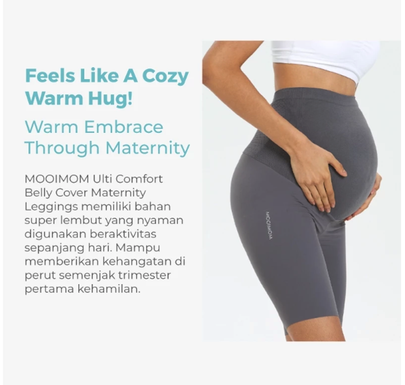 Mooimom Ulti Comfort Belly Cover Maternity Legging - Short 3