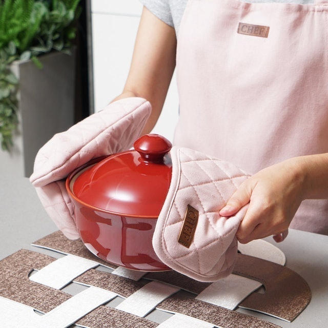 Celemek Dapur Set 3 Pcs Duck Canvas
