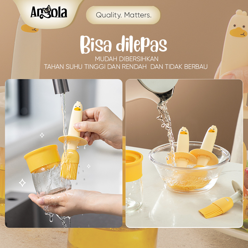  ANGOLA Botol Minyak Dengan Kuas  E08 