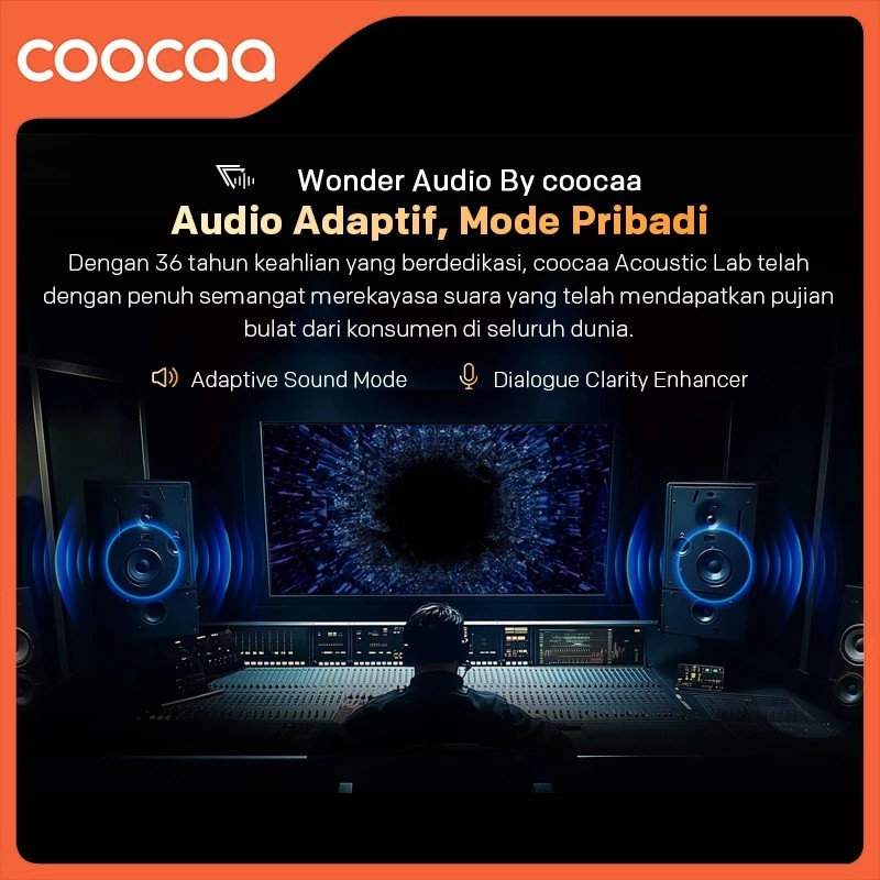 Skyworth Indonesia COOCAA 2K QLED Google TV  40Q66