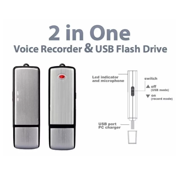  USB Digital Voice Recorder 2in1 JS63