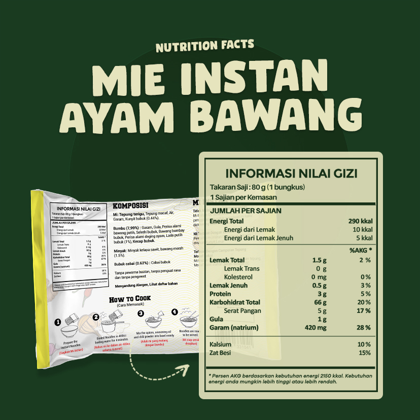 Organic Center Mie Ayam Bawang Veggie Noodle