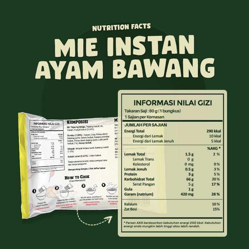 Organic Center Mie Ayam Bawang Veggie Noodle 2