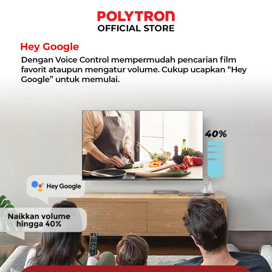 Hartono Istana Teknologi Polytron Smart Cinemax Google TV 43 inch PLD 43BG9058