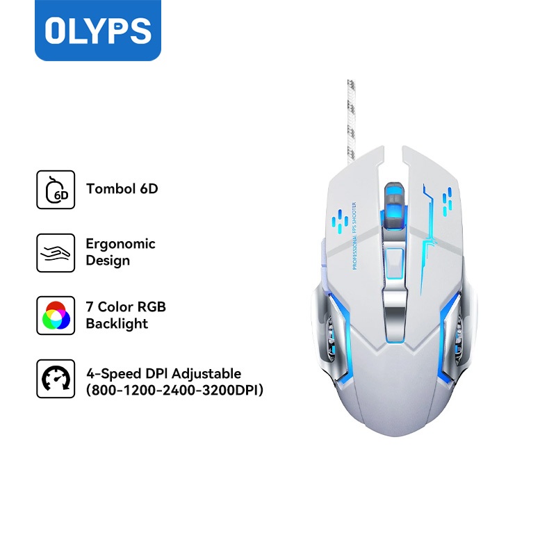 OLYPS Wired Mouse Gaming  3