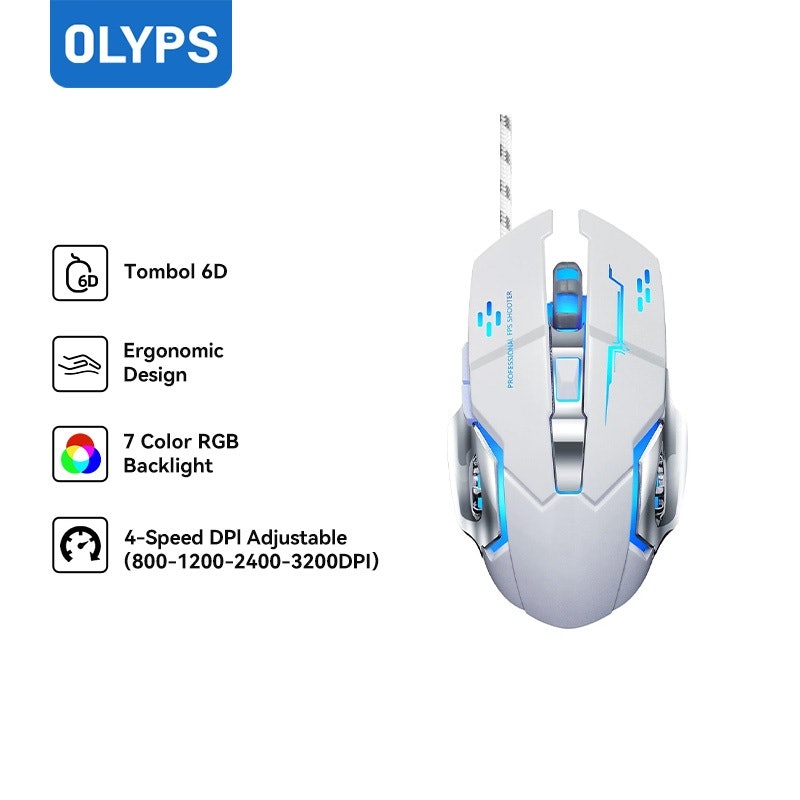OLYPS Wired Mouse Gaming 3